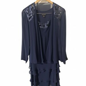 Elegant Navy Blue Dress